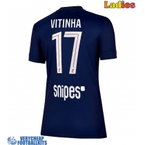 Paris Saint-Germain Vitinha #17 Replica Home Shirt Ladies 2025-26 Short Sleeve